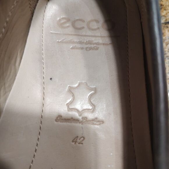 ECCO Classic Moc 2.0 Brown Leather Loafers Slip-On Shoe Men's Size US 9 EU 42 - Picture 11 of 12